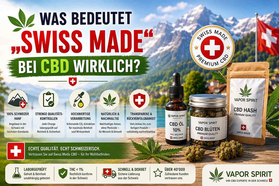 Was bedeutet „Swiss Made“ bei CBD wirklich?