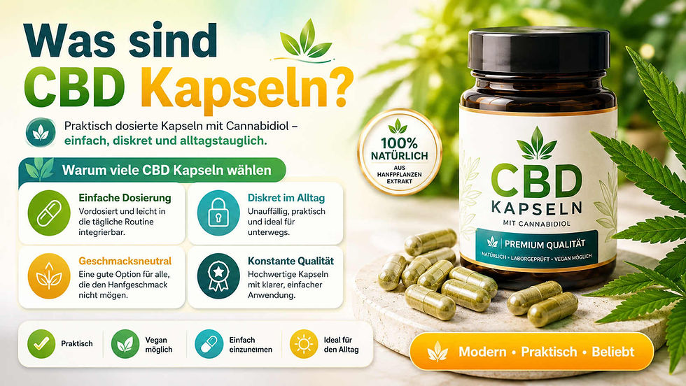 Was sind CBD Kapseln? Vorteile von CBD Kapseln