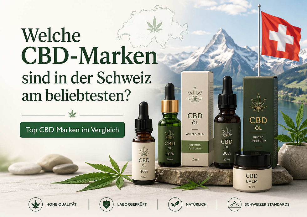 Welche CBD Marken sind in der Schweiz am beliebtesten?