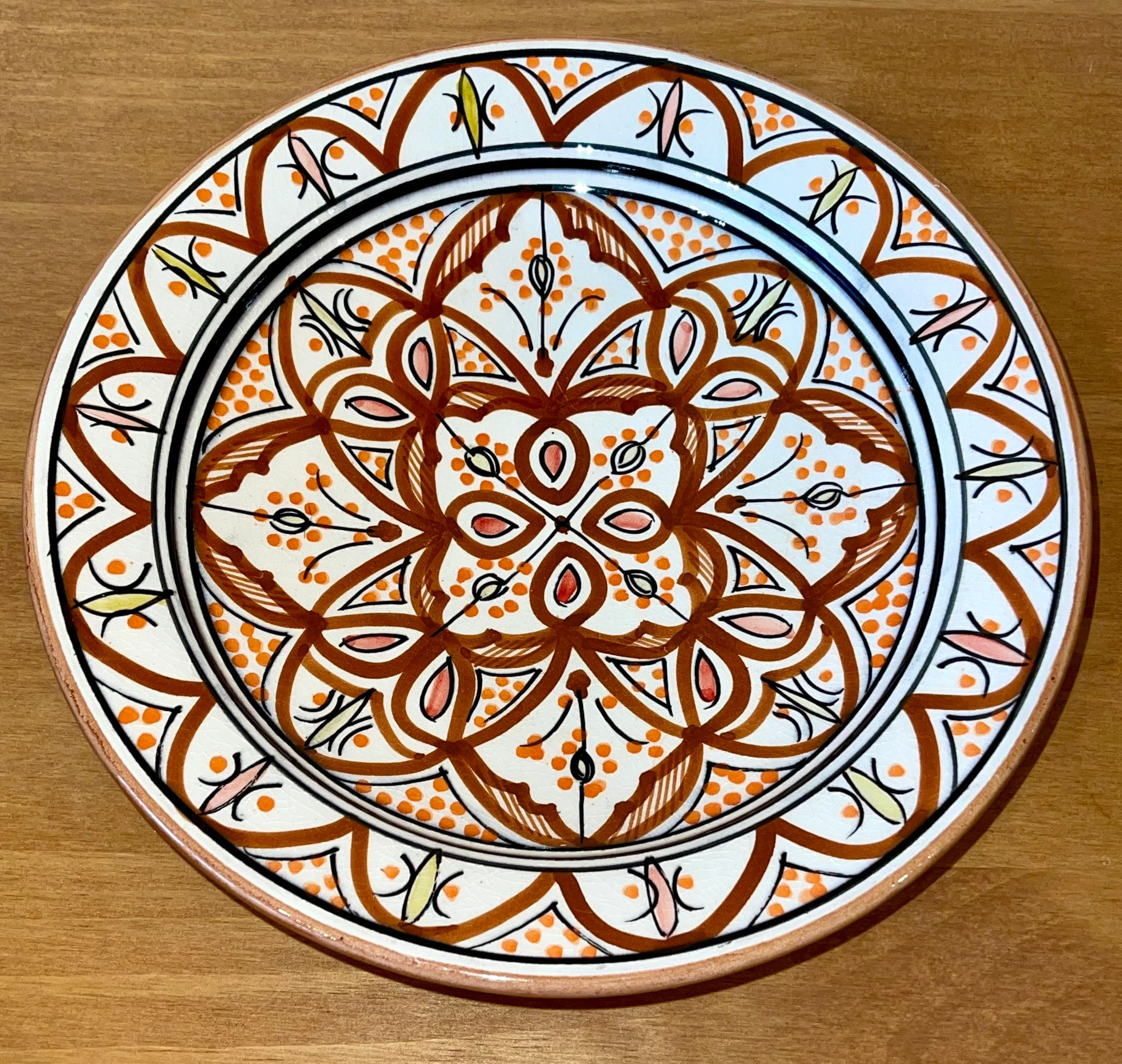 Medium Moroccan Ceramic Plate 26CM Round 