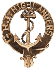 RI Highlanders cap badge