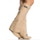 Thumbnail: Nude Pointy Toe Wedge Boots