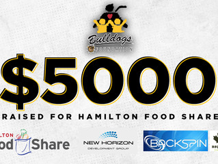 BULLDOGS’ FOUNDATION CONTINUES SUPPORT OF HAMILTON FOOD SHARE