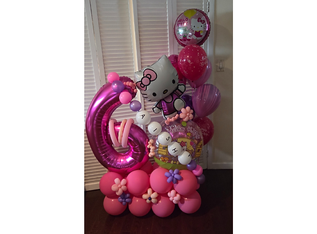 Hello Kitty 6th birthday bouquet