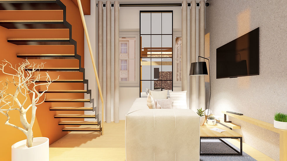 interior design new york loft small space design living room bricks industrial design.jpg