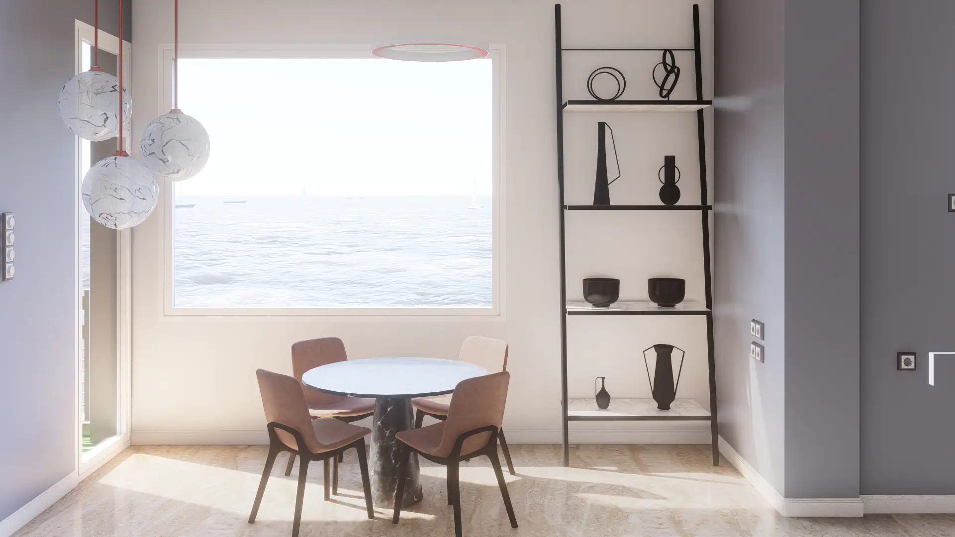Greek Modern Interior Design Thessaloniki Seaview Living Room.webp