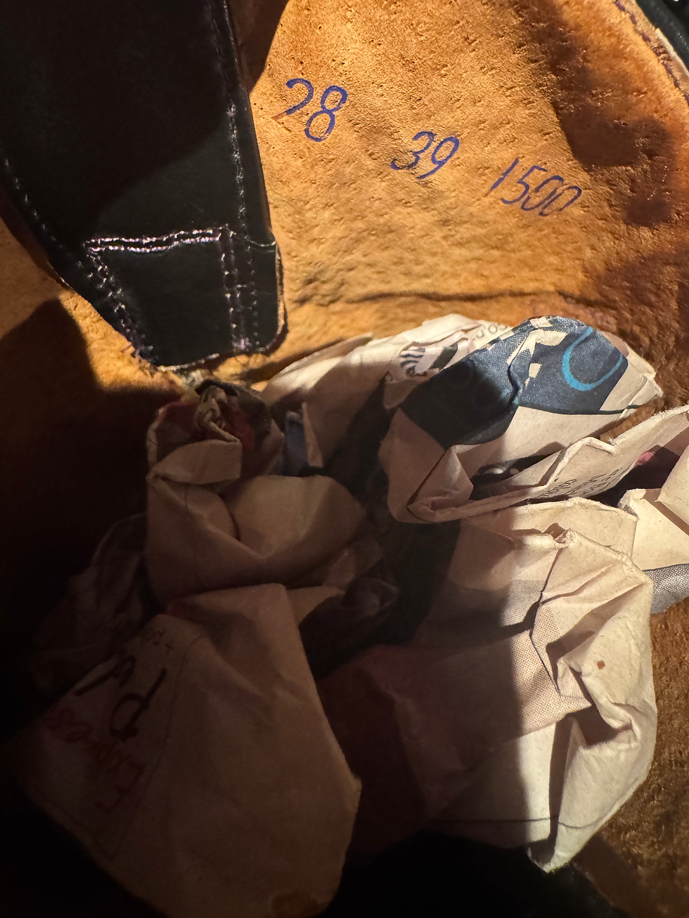 Thumbnail: Black Leather Pastizal Cowboy Boots - Euro 42