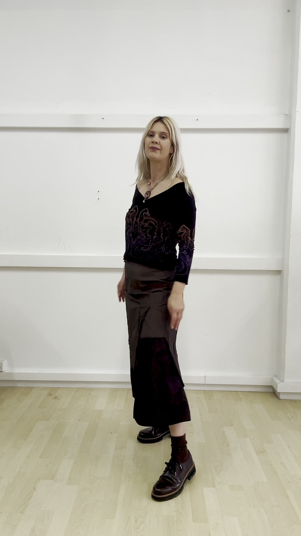 Thumbnail: 90s Asymmetrical Design Skirt - Size 9