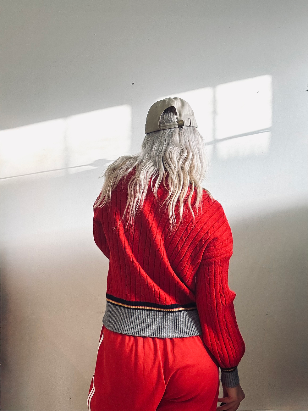 Thumbnail: Retro Red Cardigan- Size M