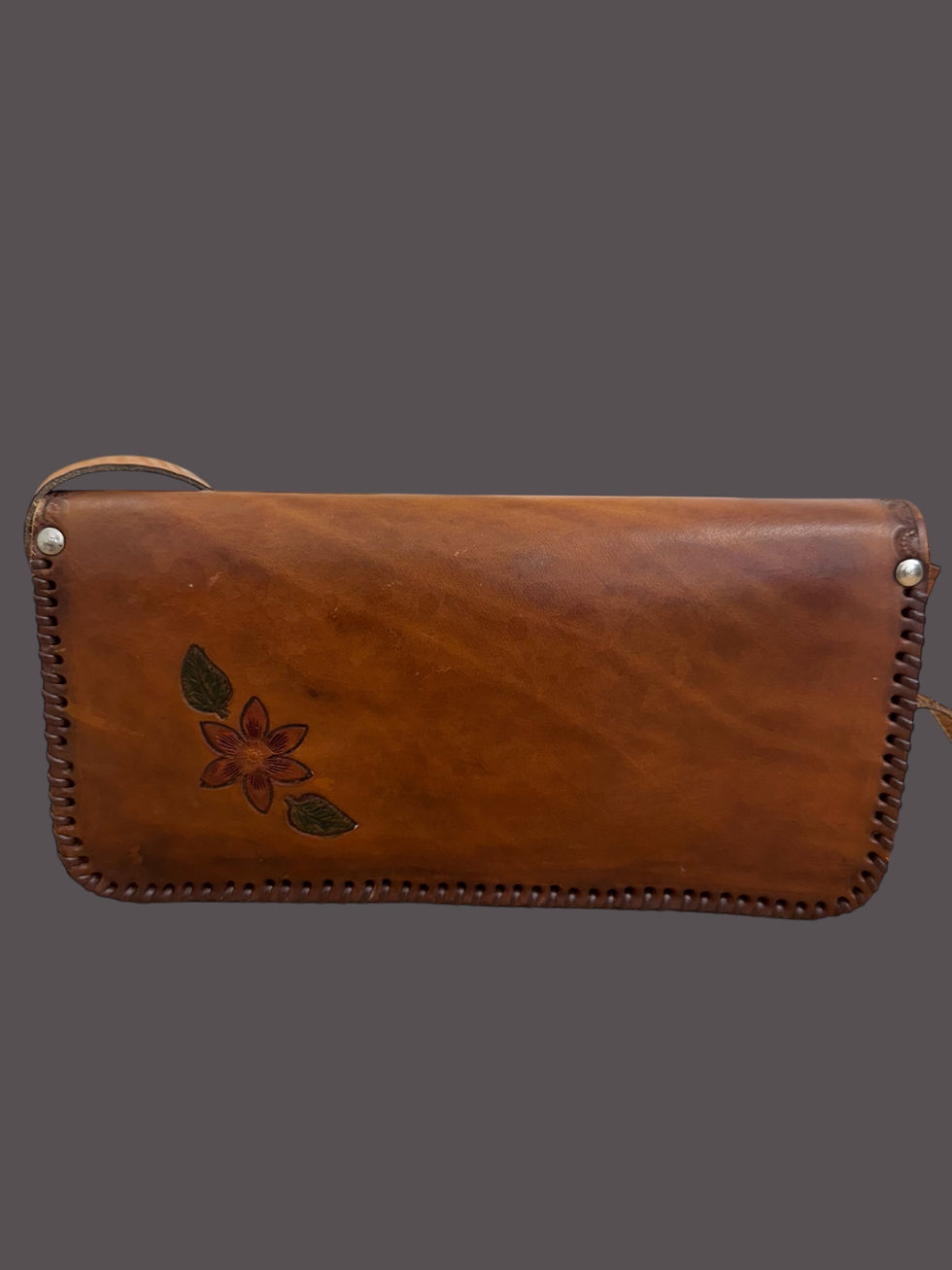 Thumbnail: Vintage Hand Tooled Leather Bag