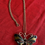 Thumbnail: 90s Butterfly Necklace - Black/ Gold