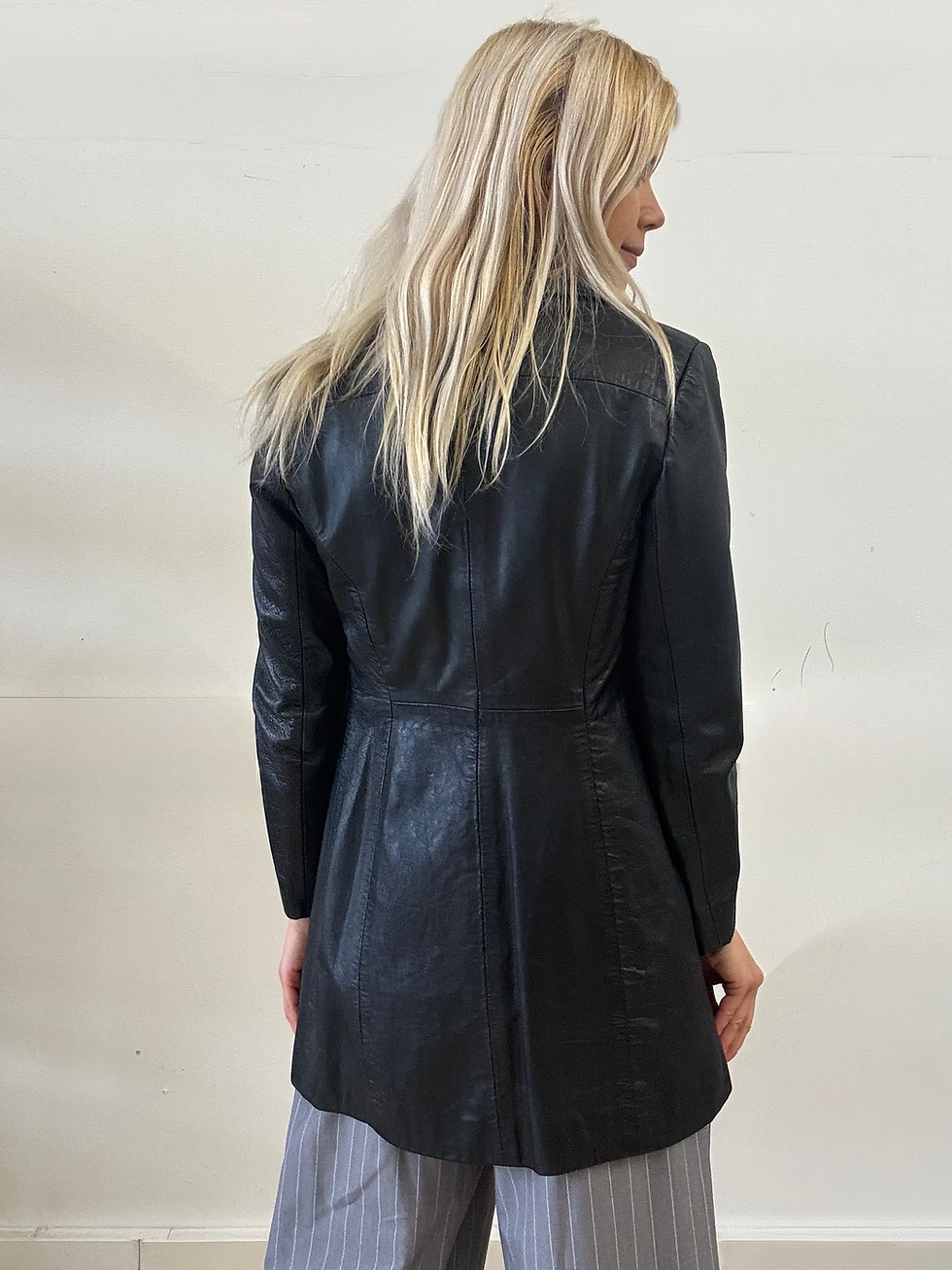 Thumbnail: 90s Leather Jacket - Size 6