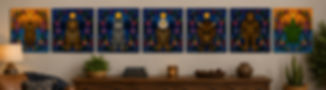 7 Sacred Teachings - Each Canvas is 12 x 12