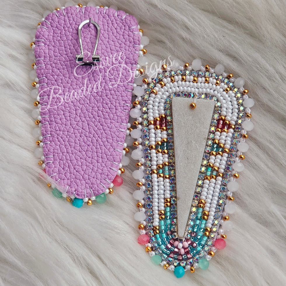Thumbnail: Strawberry Quarts, Jade Amazonite and Dentalium Set 