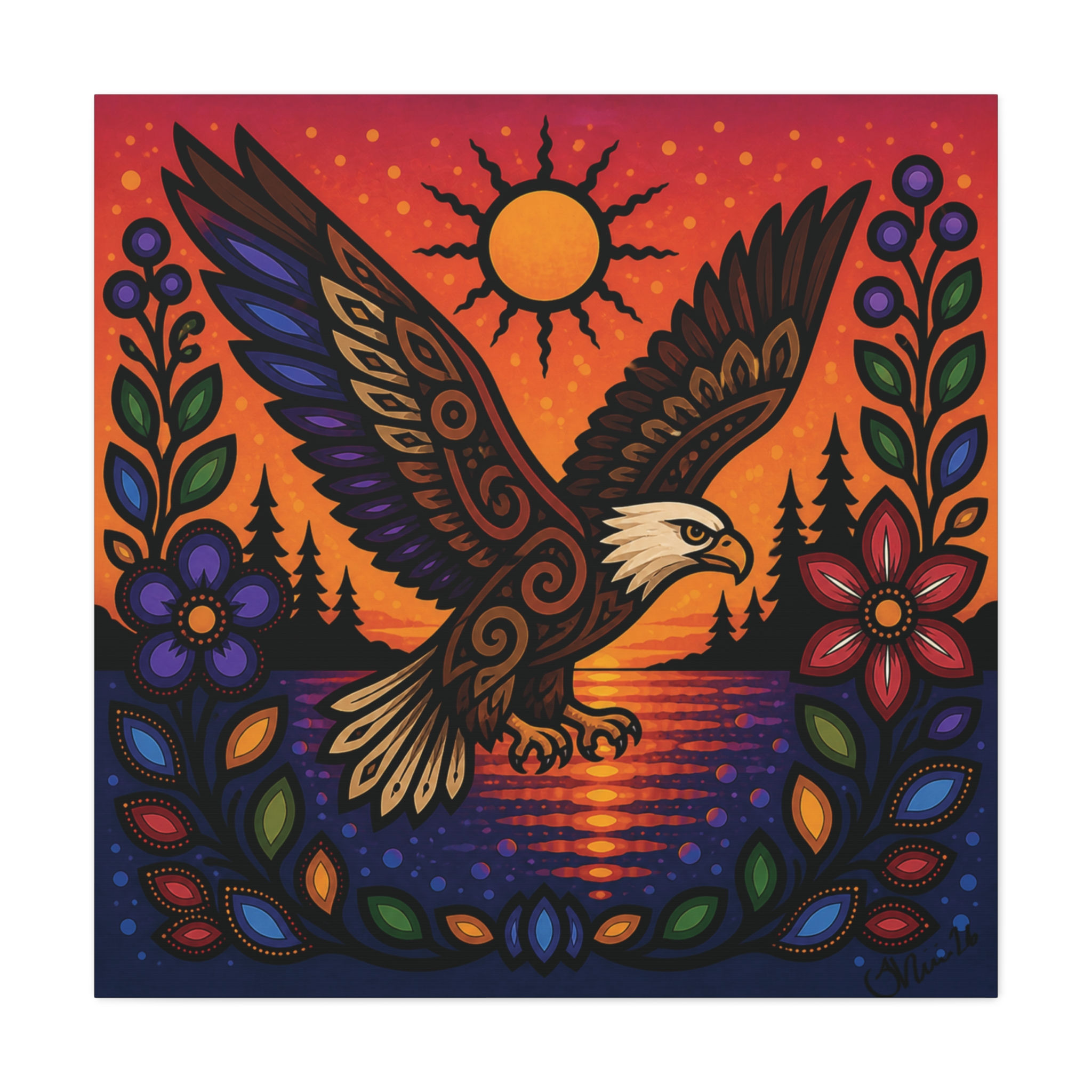Angel Eagle - 36 x 36 