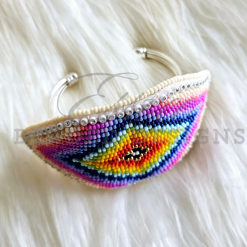Thumbnail: 3PC Rainbow Buffalo Cuff Set