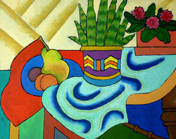 Sansevereia and African Violets