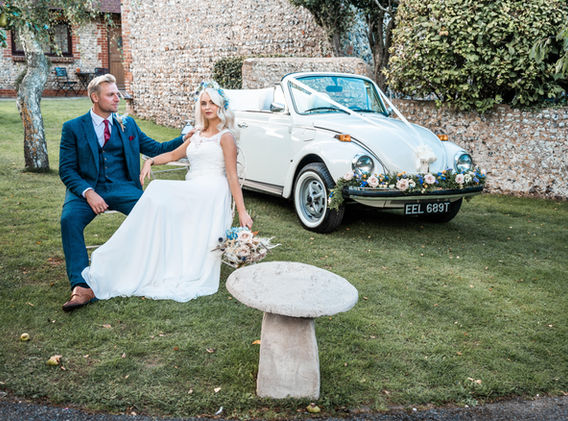 Something Blue Car Hire -Louise, Vintage 1979 Beetle