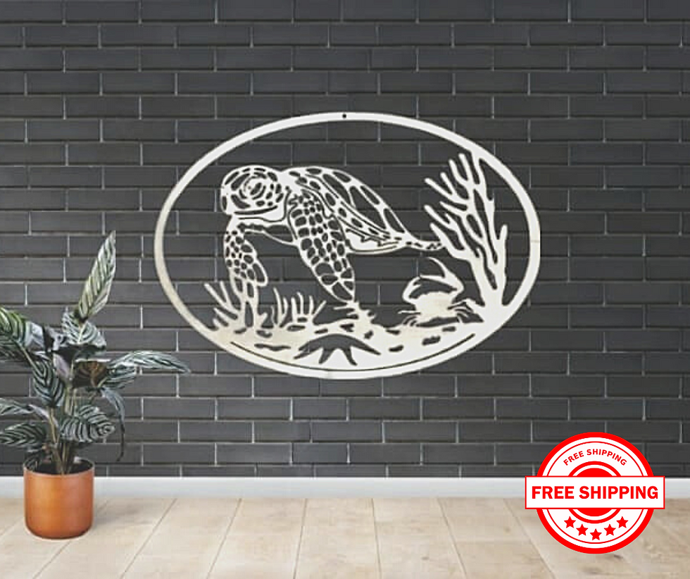 Thumbnail: Turtle Underwater Scene Wall Hanging