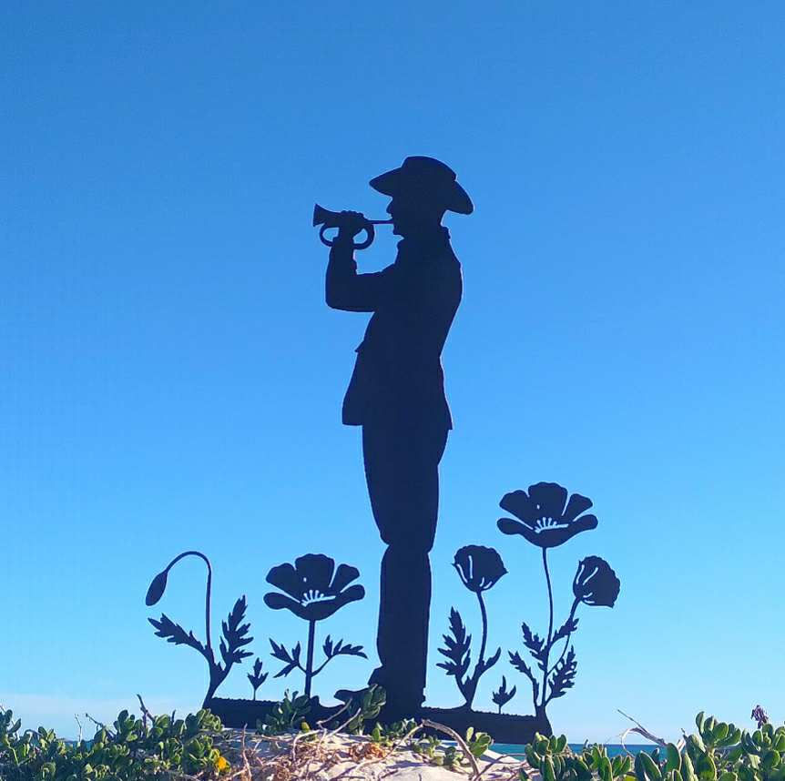 Thumbnail: ANZAC Remembrance Poppies Garden Stake