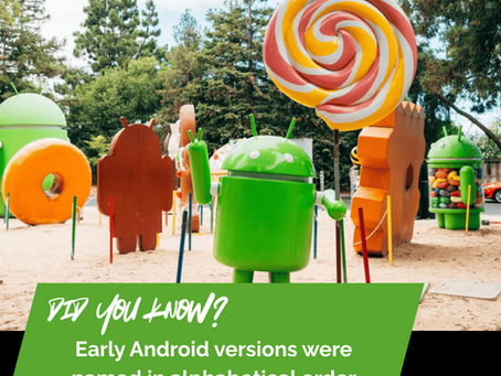 Tech History: Early Android versions were named in alphabetical order after desserts!