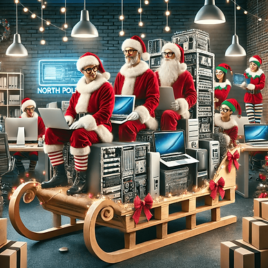 Your IT Team playing Santa