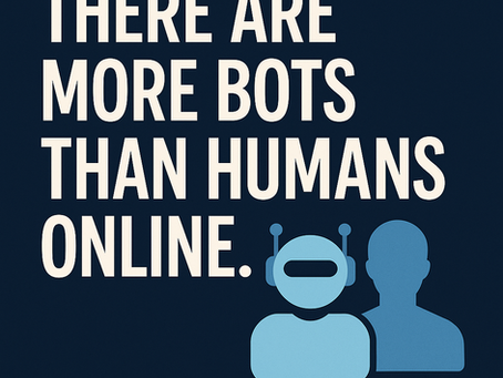 There are More Bots than Humans Online