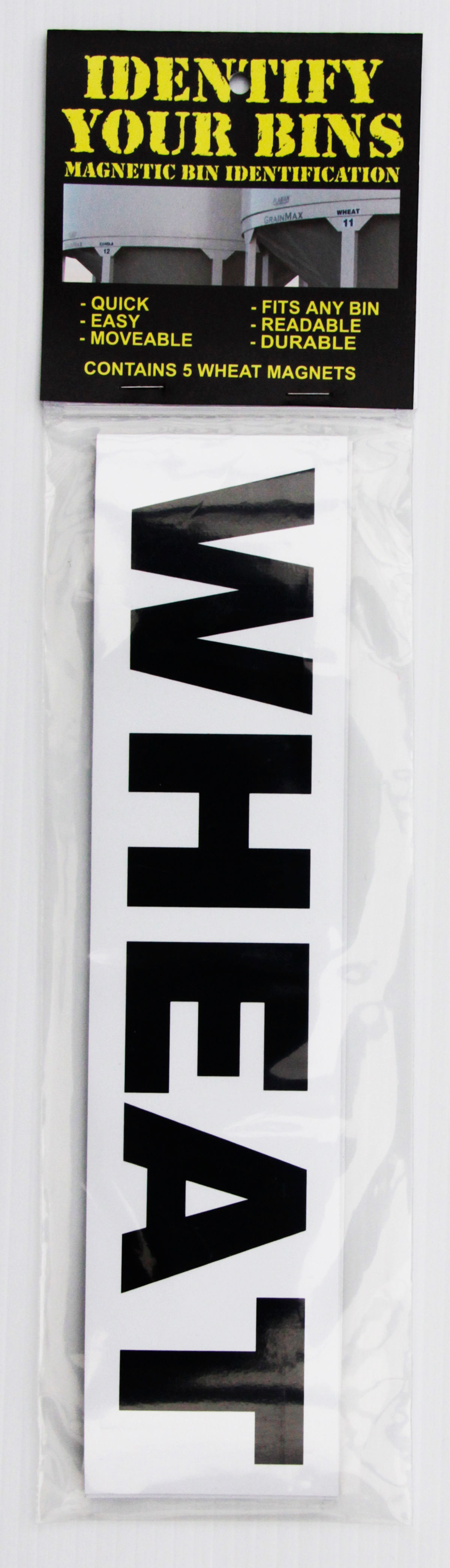 Magnetic WHEAT bin labels (package of 5)