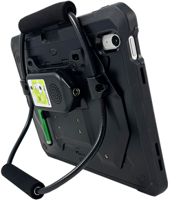 Jet Black ProSlate 10 showing the SoundPOD® and FlexAbleHandle® and Stand