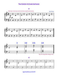 Piano Exercises for Dynamic Independence