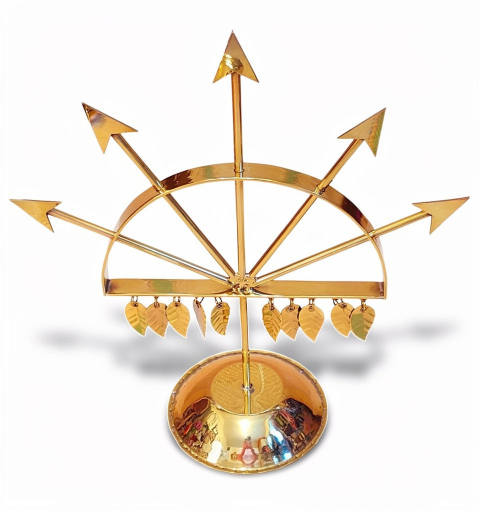 Logun Ede Brass Staff, Orisha Laro Tool