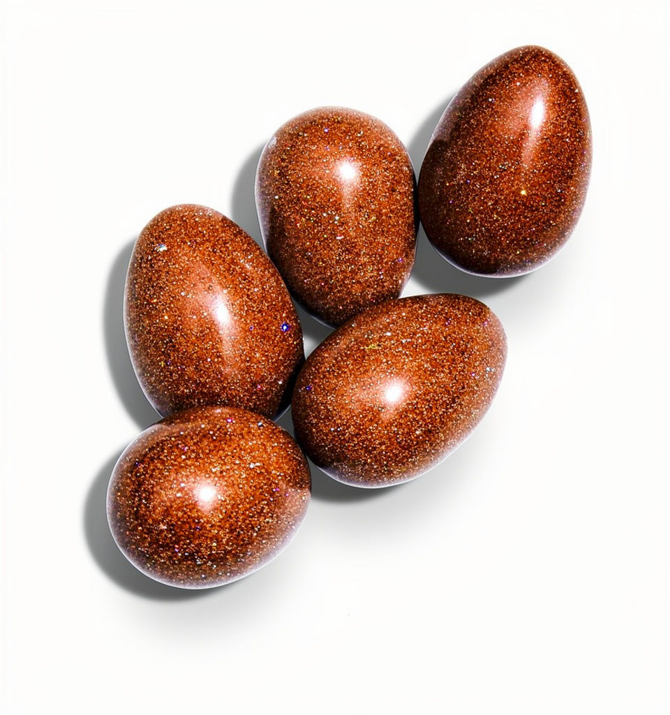 Oshun Goldstone Eggs Set of 5