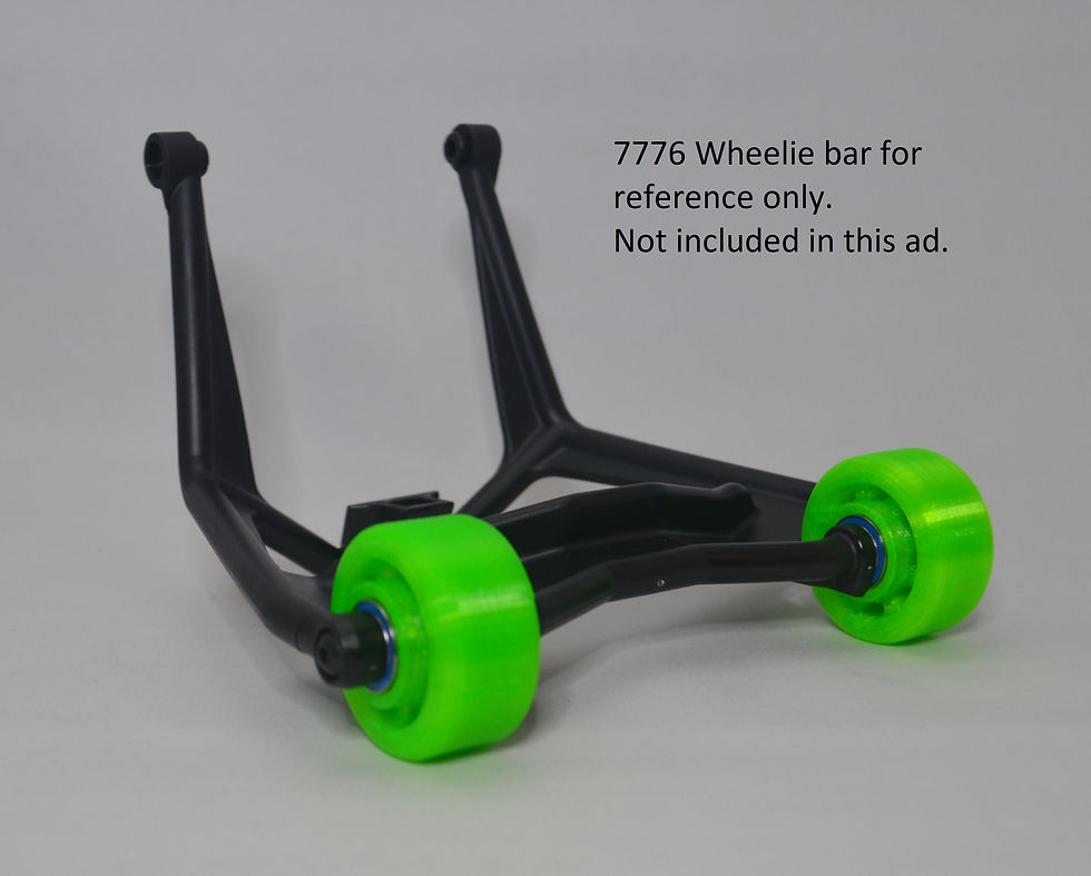 Thumbnail: XMAXX X-MAXX - TRAXXAS 4S OR 8S TPU Durable/Quiet Wheelie Bar Wheels