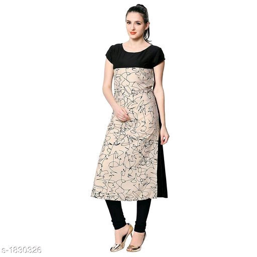 Thumbnail: Charvi Alluring Crepe Women's Kurtis 
