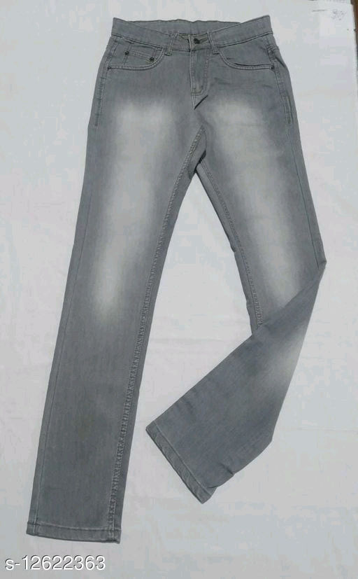 Thumbnail: Plain Fashionable Denim Jeans for Men