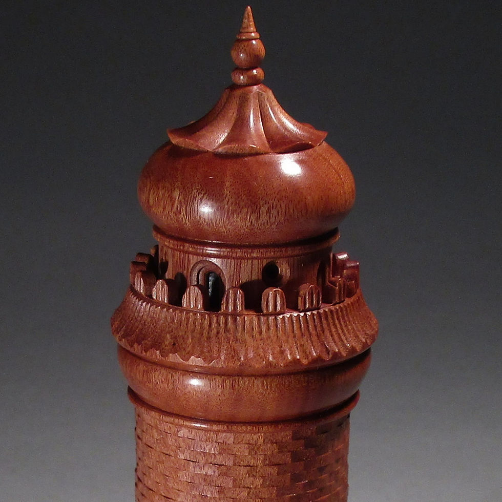 Thumbnail: Ornamental Turned  Scent Bottle