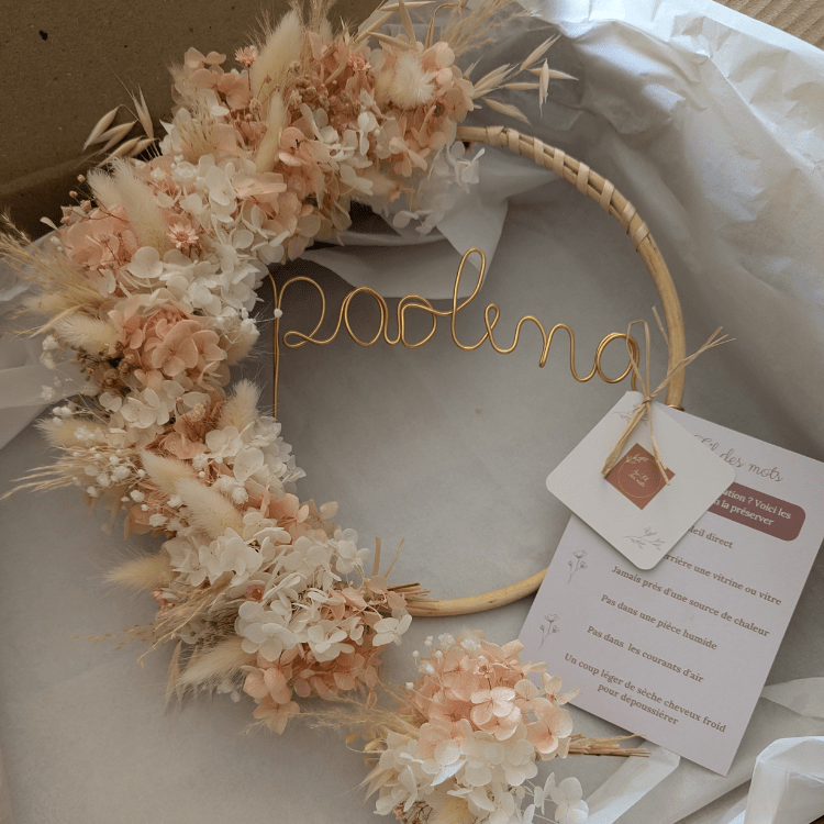 Miniature : idée cadeau poétique pour chambre enfant couronne prénom