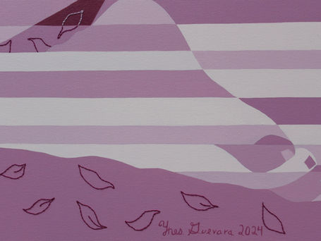 Ynes Guevara, Altar Beautifying Understanding, 2024 solo exhibition. Contemporary Artist in new Zealand. Latin Artist in New Zealand. Magenta.