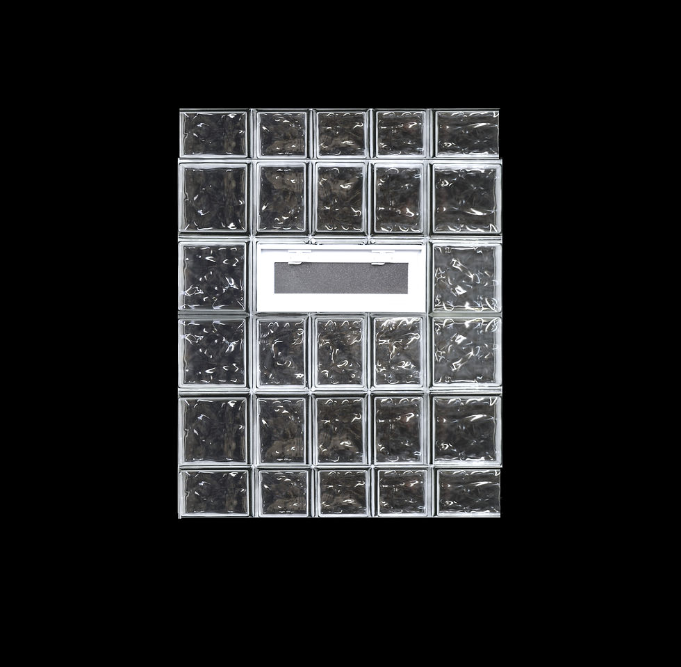 Thumbnail: 32.75"x42.5" Glass Block Window