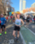 Running client finishes marathon