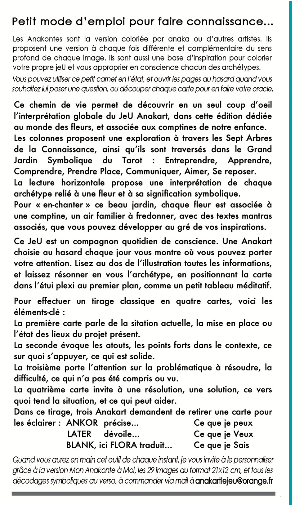 Miniature : Le Carnet Anakonte du Jardin En Chanté par anaka