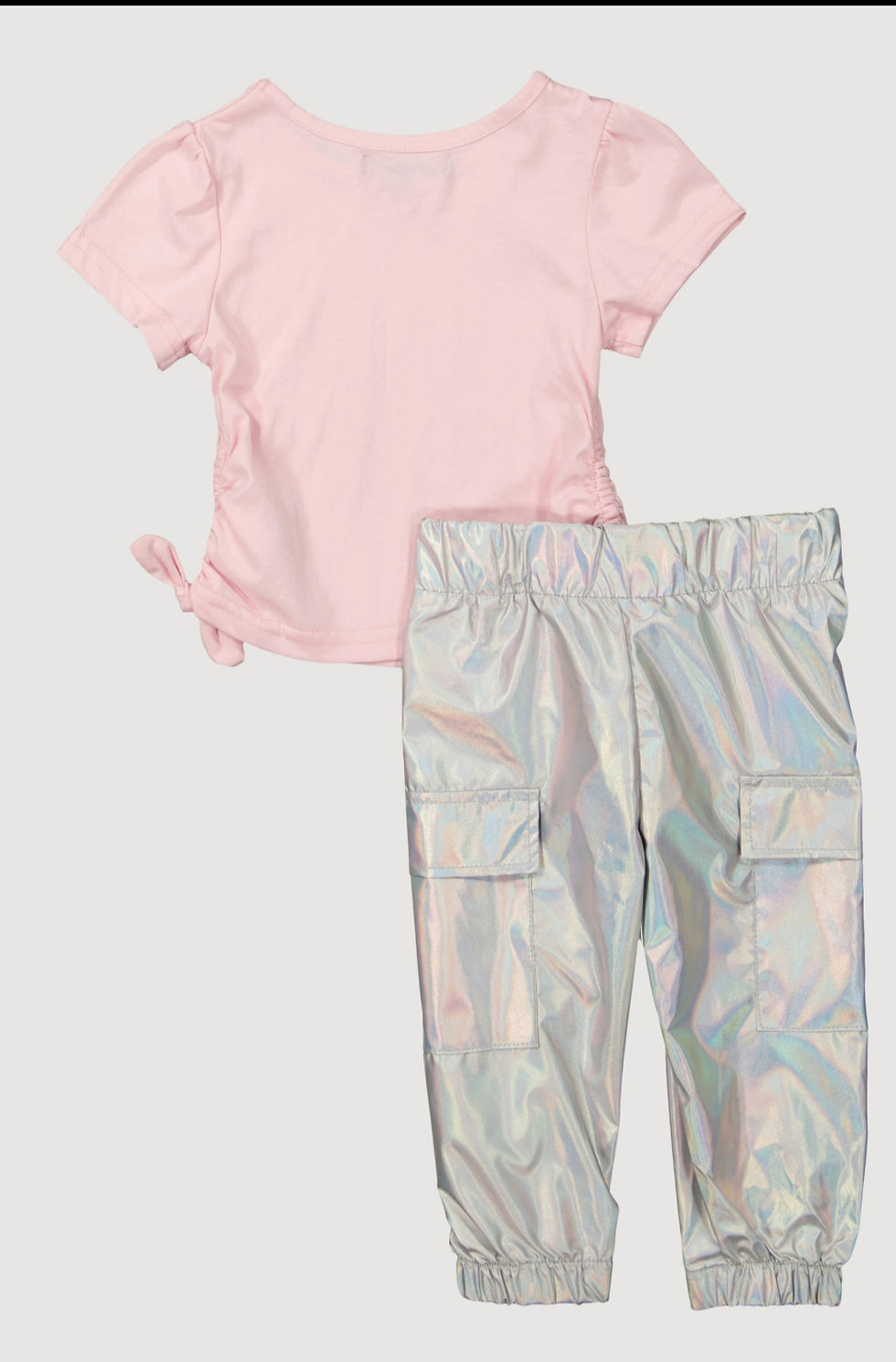 Thumbnail: Baby Girls Bear Cargo Joggers Set