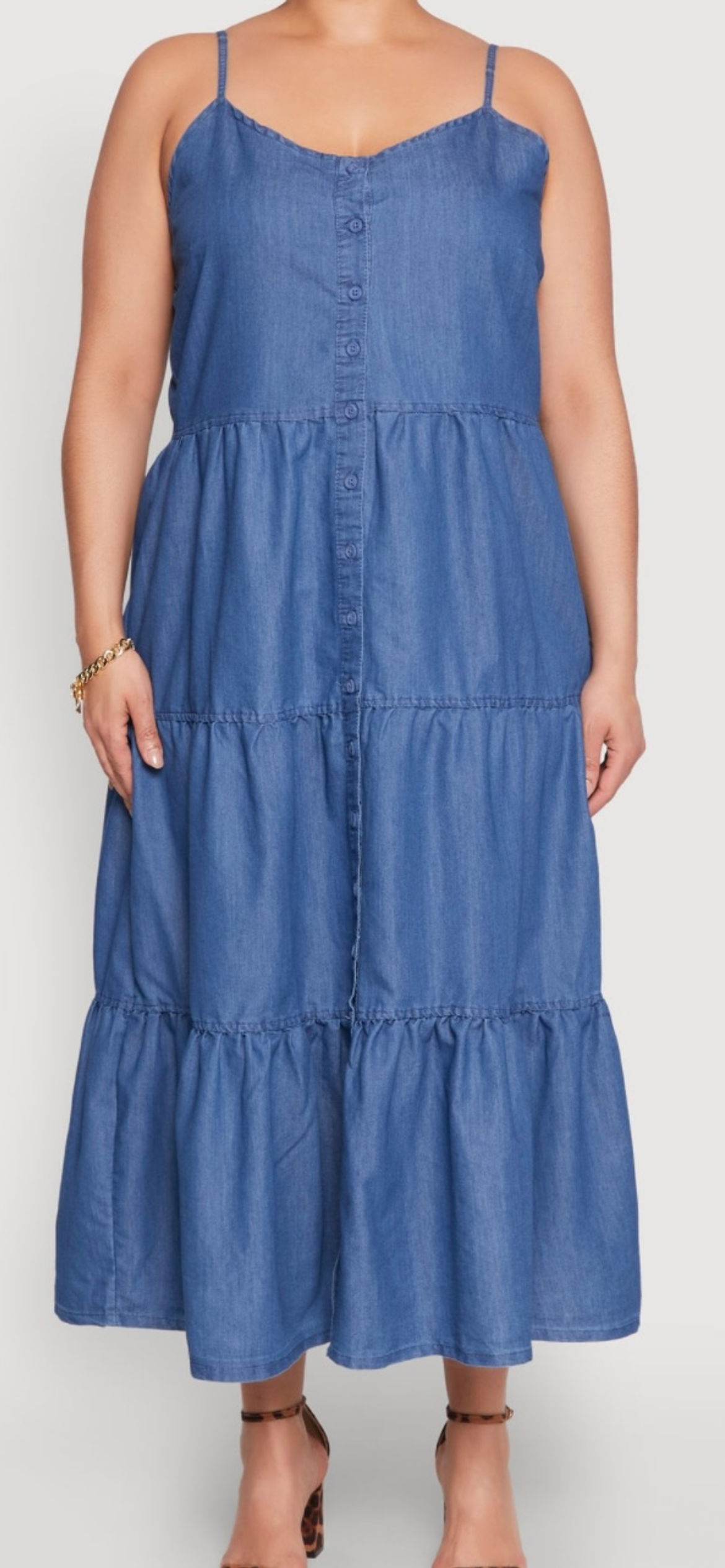 Lois Maxi Dress Medium Wash