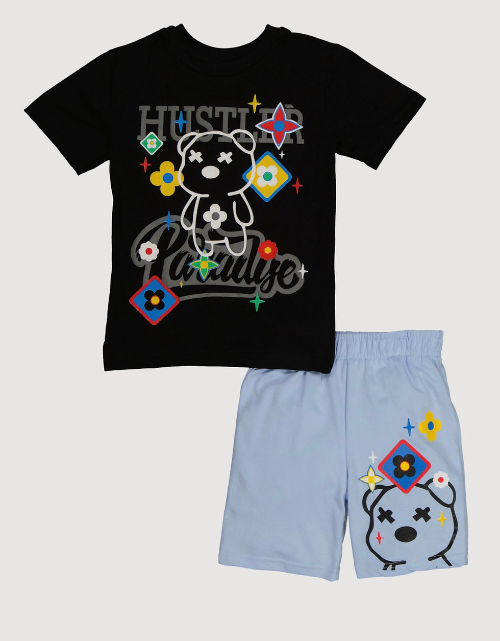 Thumbnail: Boys Hustler Bear  Shorts Set