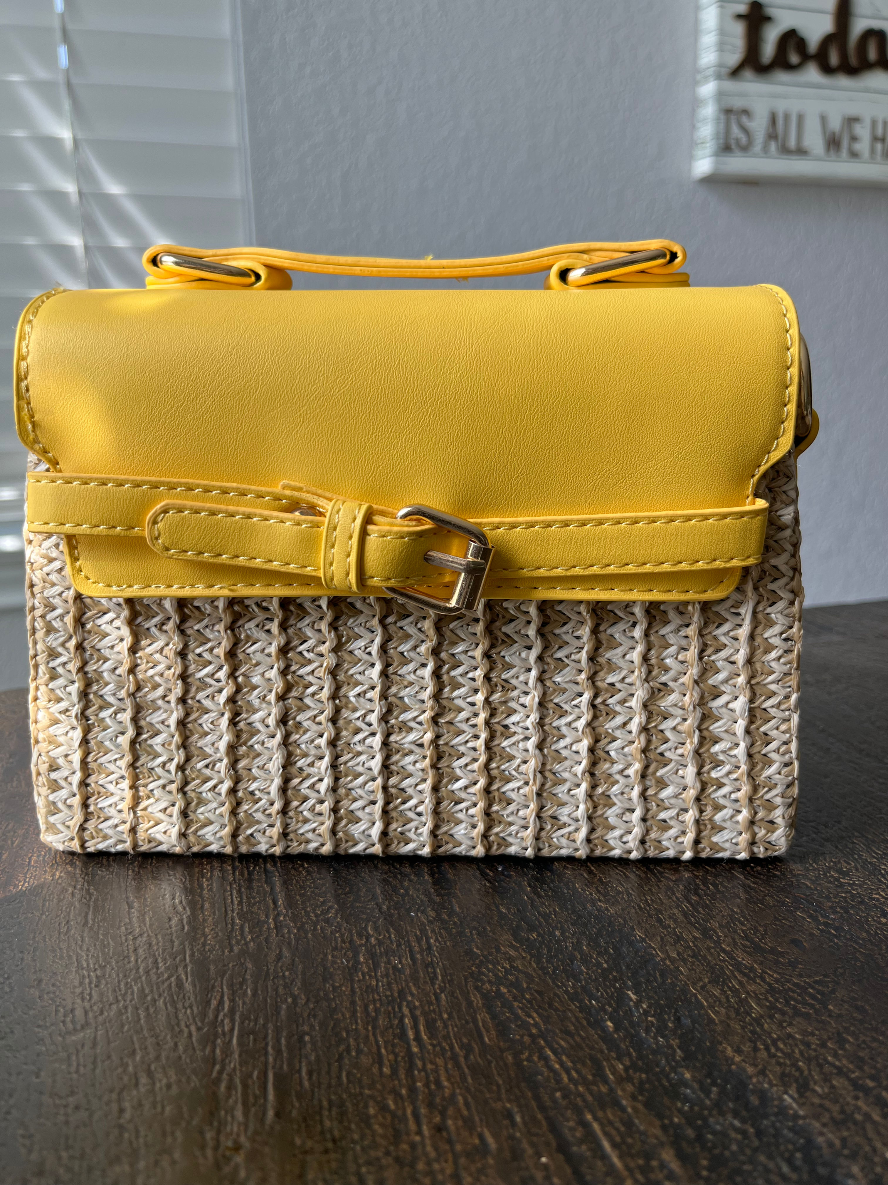 Paradise Yellow Satchel Bag