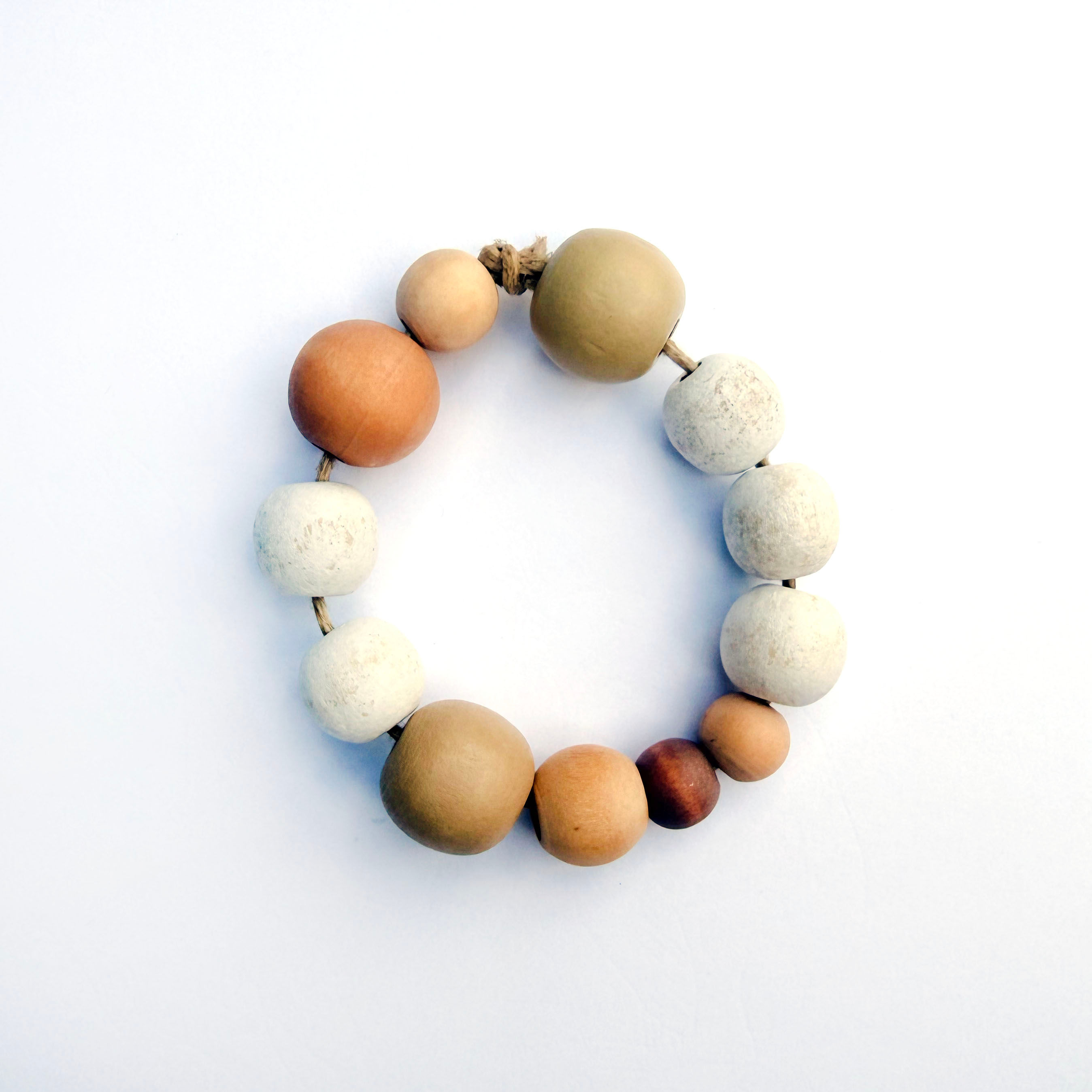 Ezra's Wooden Beaded Bracelet (not adjustable)