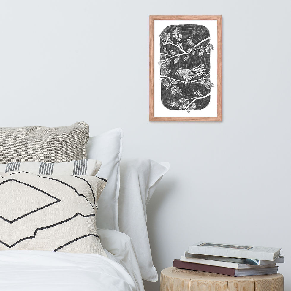 Thumbnail: Bird + Branch Print