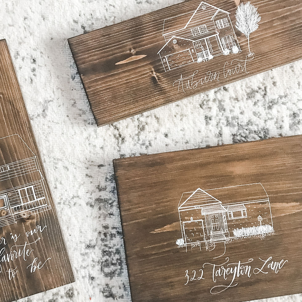 Thumbnail: Custom Home Portrait Home Drawing | Hand-Drawn Personalized Homeowner Gift