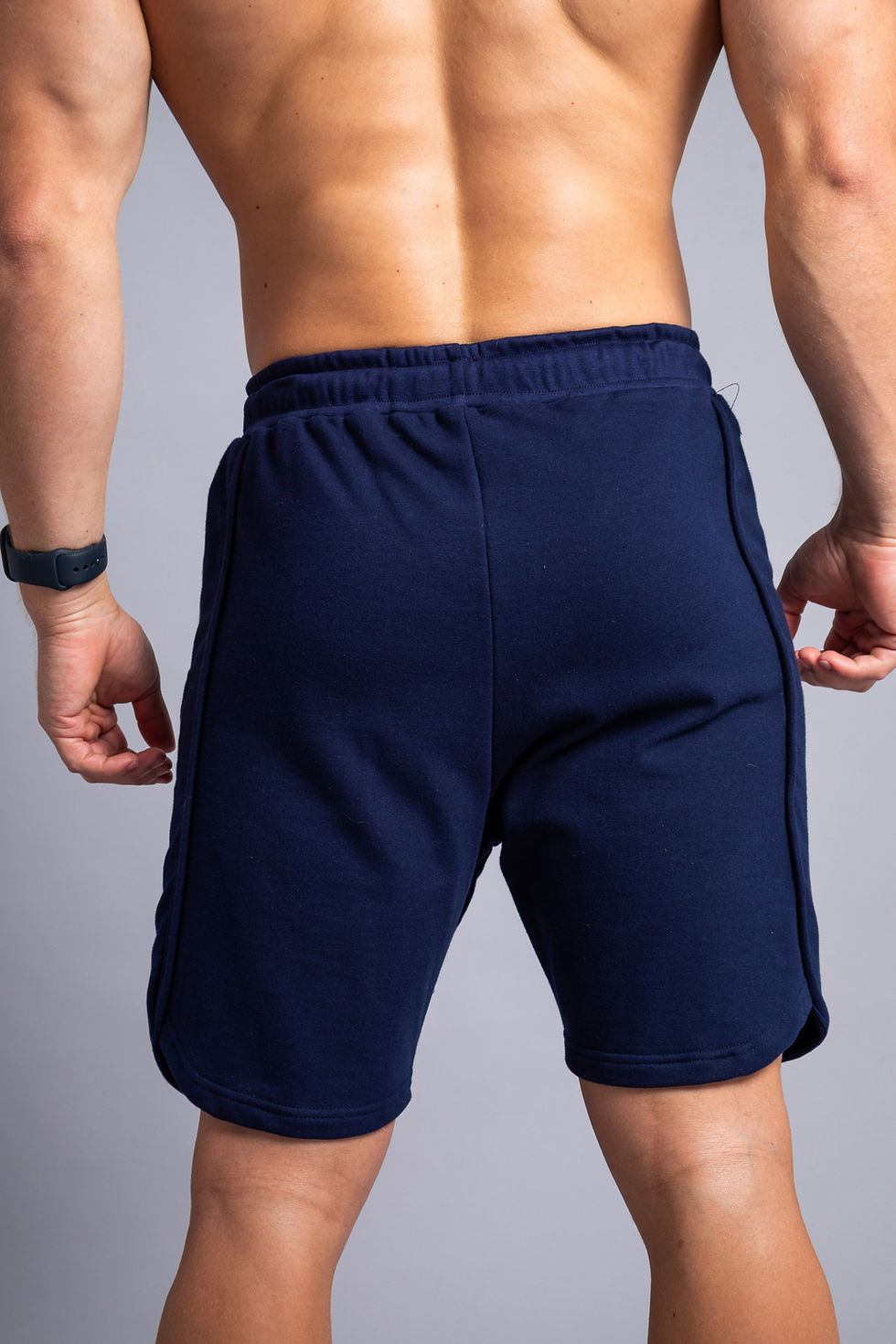 Thumbnail: Men shorts navy back