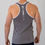 Thumbnail: Elite stringer muscle vest in grey back